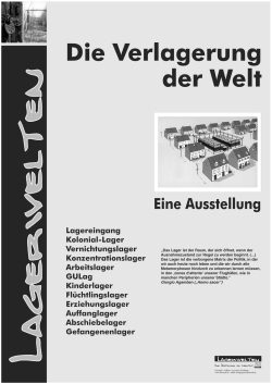 Lagerwelten-Ausstellung Starttafel